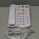 Uvital Big Button Phone for Seniors, Corded Landline Phone with 9 One-Touch Dialing Big Buttons, Hands-Free Calling, Loud Ringer, Easy to Use for Visually Impaired Telephone for Seniors