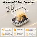 3D Pedometer for Walking, Accurate Digital Step Counter with Removable Lanyard, Fitness Tracker for Daily Activity Step & Sport Time Data-10-Step Smart Calibration