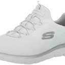 Skechers Women's Summits Artistry Chic, White/Silver USW, 11