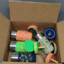 Sursip Toddler Kids Cups with Lids and Straws, Stainless Steel Toddler Spill Proof Sippy Cups for Smoothie & Snacks Drinking Jars, BPA-Free, Dishwasher Safe - 15 oz (4 Pack-Galactic Sky/Dino/Underwater Wonderland/Machines)