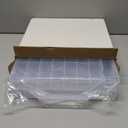 DreamGenius Nail Polish Organizer Case for 48 Bottles with 2 Nail Separators, Double Side Gel Nail Polish Holder with Adjustable Dividers, Clear