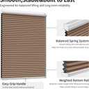 MYshade Cordless Blackout Cellular Shades for Windows, Honeycomb Window Shades with Thermal Insulation, Child & Pet Safe Room Darkening Shade, Easy Install,24" W x 50" H, Light Brown