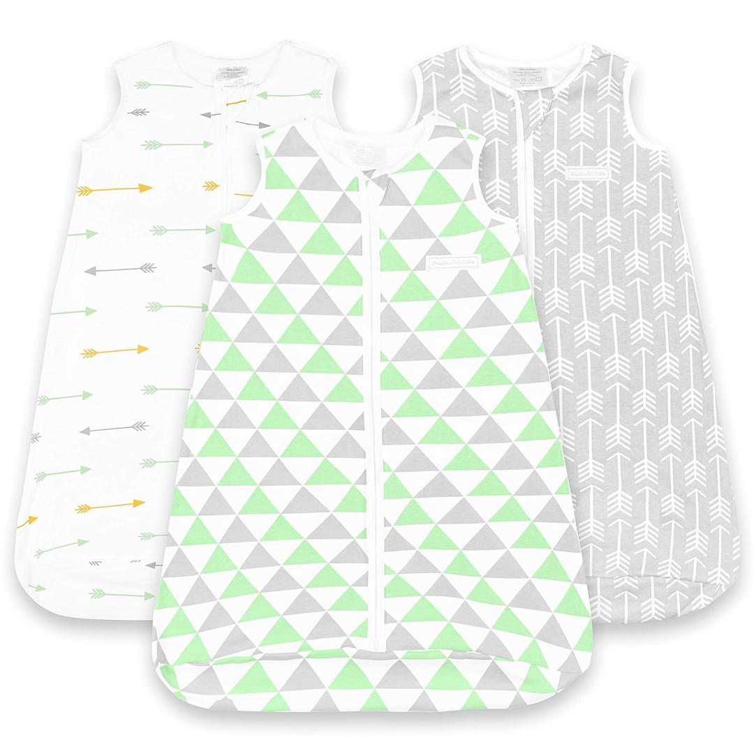 Baby Sleeping Bag Sack  Infant Sleeping Bags 18-24 Months  3 Pack - Cotton Wearable Blanket Baby Sleep Bag  Unisex Zip Up Baby Bag for Babies