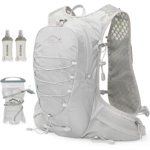 IX INOXTO Running Hydration Vest for Men & Women - 3L Water Backpack for Trail Running, Marathon, Race & Hiking (Grey)