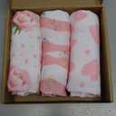 Bublo Baby Swaddles for Newborns Zipper Swaddles 0-3 Months, 3-Pack Organic Infant Sleep Sack with Zipper Adjustable & Breathable Swaddle Blanket Wrap for Newborn Girls (Pink Floral) S/M