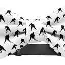 Adjustable Pre-tied bow tie for toddler Boys (Hockey Players Pattern) Elegant Cute Bowties for Dogs Cats Pets