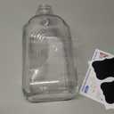 64 Oz Heavy Duty Glass Milk Bottle with Reusable Airtight Strong SCREW LID - 1/2 Gallon Water Bottles with Scale Lines - 2 Qt Glass Milk Jug Pitcher - Extra Gaskets & Handle!