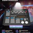 DMX512 Controller, 512 Channel DMX DJ Light Controller with LCD Display, DMX DJ Stage Lighting Console Board Ideal for Show, Party, KTV, Bar