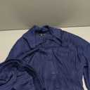 PRETTYGARDEN Women's 2 Piece Sets 2026 Fall Casual Textured Button Down Shirt Wide Leg Pants Outfits Loungewear Tracksuit, Dark Blue, Large