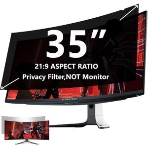 35 Inch Privacy Screen Filter for Computer Ultrawide 21:9 Curved Monitor- Privacy Shield,Anti-Glare and Anti Blue Light Protector