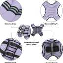 APEXUP 20lbs Weighted Vest Men Women, Weight Vest for Women Workout Equipment for Strength Training Running (Pastel Purple)