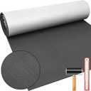 Tinideya Boat Flooring EVA Foam 118" x 47" Boat Decking Non Slip Marine Camo Self Adhesive Carpet with Roller Ruler for Kayak Yacht Motorboat(Texture, Light Gray)