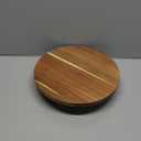Juvale Round Acacia Wood Cake Stand for Wedding - Wooden Cake Stand for Appetizers and Desserts (12.75 Inches)