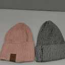 Nertpow Mens Beanie Hats 3 Pack, Winter Hats for Men Women Warm Thermal Fleece Lined, Thick Knit Fashion Skull Cap Cuffed Beanie for Guys (Color-06)