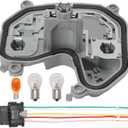 Tail Lamp Housing Passenger Right Rear Tail Light Lamp Holder Bracket Compatible with 2015-2023 Jeep Renegade, with Plug and Bulb #68270837AA 68458452AA