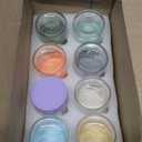 Lulonpon 8-Pack Thick Glass 2oz Mini Mason Jars with Lids - Airtight Condiment Containers, Salad Dressing Cups & Sauce Bottles for Lunch Box, Travel, Pantry Storage ﻿