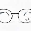 Ray Ban RB6343 2509 Mens Shiny Black Round Eyeglasses Frames 47/19~140