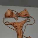Sexy Bikinis for Women 2 Piece Bikini Spaghetti Strap Swimsuits Solid Color Bathing Swimwear Triangle Bathing Suit,M