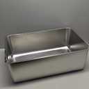 Kirecoo Stainless Steel Cat Litter Box XXL- Metal High Sided Cat Pan, Large Stainless Steel Box, Indoor Litter Tray, Non Stick, No Smell, Easy to Clean, Pet Toilet Supplies for Kitten, Kitty, Rabbit