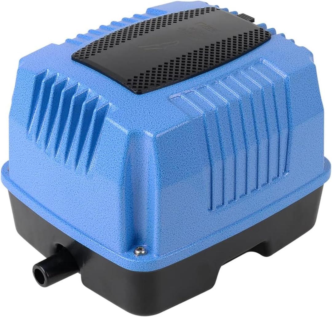 Aquarium Air Pump Kits, Adjustable Quiet Aerator 160GPH/260GPH/395GPH with Airstone Valve Tube (AP-80)
