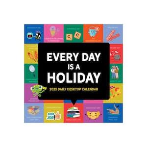 TF PUBLISHING 2025 Every Day's A Holiday Mini Calendar - Large Grids for Appointments and Scheduling - Monthly Wall Calendar 2025 - Home and Office Organization - Premium Thick Matte Paper - 7"x7"