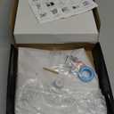 NearMoon Rain Shower Head with 11'' Adjustable Arm, High Pressure Stainless Steel Rainfall Shower, Ultra-Thin Design - Pressure Boosting (10 Inch, Chrome)