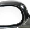 TRQ Driver Side Power Mirror Smooth Black Paint to Match Compatible with 1992-1995 Honda Civic Sedan HO1320113