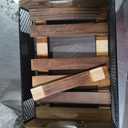 Briwooody 3 Tier Fruit Basket for Kitchen Counter Organizer with Banana Hangers Wooden Fruit Basket Kitchen Counter Storage Holder for Onion Potato Bread Vegetable Organize (11.7 x 12.5 x 15.7 Inches)