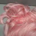 Linfairy Long Wavy Pink Wig Big Bouffant Beehive Wigs for Women fits 50s 80s Costume