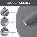 Dimoon 17.7''x236'' Peel and Stick Wallpaper Grey Contact Paper for New Environmentally Friendly Materials Thickening Upgrade Embossed Renter Friendly Gray Wall Paper Modern Vinyl Countertop Bedroom