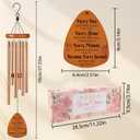 Bible Verse Wind Chimes for Outside, Christian Gifts for Women Men Religious Metal Windchimes Outdoors, Floral Cross Design Home Garden Patio Yard Decor