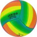 Rainbow Volleyball,Volley lite for Outdoor Indoor Beach Game,Soft Touch,Official Size 5,Cute Cool Design