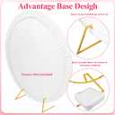 Wokceer Round Backdrop Stand 5FT Circle Balloon Arch Frame Circle Backdrop Stand Gold Round Arch for Wedding Birthday Party Bridal Shower Anniversary Event Ceremony Decoration