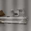 ENJOYBASICS No Drill Curtain Rods for Window 28 to 60 Inches, 5/8 Inch Diameter Renter Friendly Drapery Rod with Adhesive Brackets without Drilling, Adjustable from 27 to 65 Inches, White