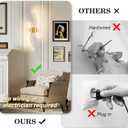 Battery Operated Wall Sconces Set of Two with Remote Control, Battery Wall Light, Stepless Colors 3000K-6000K & Dimming, Gold Led Wall Lights for Living Room, Hallway, Bedroom, 27.5 Inch (2 Pack)
