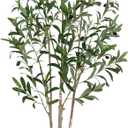 5FT Artificial Olive Tree with Realistic Trunk & Lifelike Fruits  Faux Silk Plant for Indoor Home & Office Dcor
