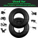 AR-PRO 23x10.5/9.5/8.5-12 Inner Tube Replacement With TR-13 Straight Valve Stem (2-Pack) - For Golf Cart, Tractor, John Deere Lawn Mower, Snowthrowers, Tillers, Trailers, Wheelbarrows and ATV's