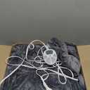 Serta Luxuriously Soft Plush Electric Blanket Fast Heating Cozy Cover, Safety Auto Shut Off Timer, Low EMF, Multi Heat Setting, ETL Certified, Machine Washable, Grey King (92 in x 100 in)