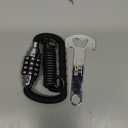 Motorcycle Helmet Cable Lock with 4 Digit Combination,Resettable Bike Lock with T Bar,Anti Theft Retractable Luggage Lock