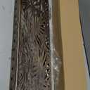 Solar Metal Filigree Wall Art Panel with Leaf Pattern, 23.625.83, for Front Porch Decor(Medium Size)