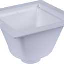 Oatey 42721 Floor-Mounted Utility Sink with 3 in. Socket, White, Small