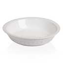 Sweejar Ceramic Pie Pan for Baking,Round Baking Dish Pan for Dinner 10 Inches, Pie Dish Non-Stick Pie Plate for Quiche, Tart, Cake, Pumpkin Pie, Pot Pies (White)