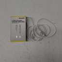 Acoustix Foot Braided Auxiliary Audio Cable Lightning To 3.5 mm Connector, 6 ft, White