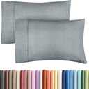 King Pillow Cases Set of 2 - Ultra Soft Hotel Quality Pillowcase Covers - Comfy, Cozy & Wrinkle Free - Shrinkage and Fade Resistant - Machine Washable Pillow Protectors - 2 Piece Set - Heathered Blue