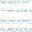 Blue Bows and Hearts License Plate Frame 2 Pack, Universal Aluminum License Plate Holder Car Accessories with Screws for Women