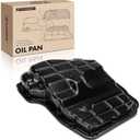 A-Premium Transmission Oil Pan with Drain Plug Compatible with 65RFE 68RFE 545RFE Transmission & Dodge Dakota Durango & Jeep Commander Grand Cherokee & Ram 1500/2500/3500 Dakota