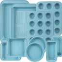 11-Piece Nonstick Baking Pans Set - Professional Grade Carbon Steel Bakeware with Premium Coating- Dishwasher Safe, Stackable, Oven Safe to 450F (Slight Blue)