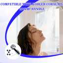 Shower Faucet Handle Compatible with Kohler Coralais 1046987, with 5 Pcs Insert Compatible with Kohler 1060514,Chrome