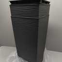 Mueller M-Resin Heavy Duty Tall Planters for Outdoor Plants, Indoor Grande Plant Pots, Boxes, Trees, Flower Pots, 2-Piece Set, 24, Modern Design, Built-in Drainage, Front Porch Decor, Dark Gray