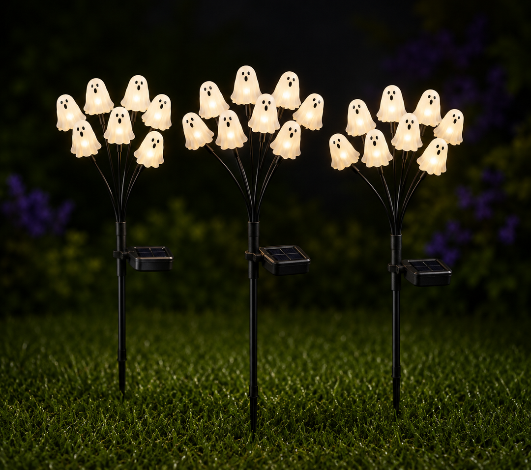 3 Pack Solar Ghost Pathway Lights